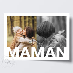 Affiche personnalisée "Maman, Je t'aime"