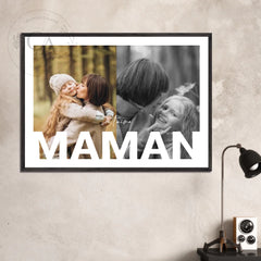 Affiche personnalisée "Maman, Je t'aime"