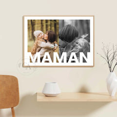Affiche personnalisée "Maman, Je t'aime"
