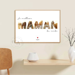 Affiche personnalisée "La meilleure Maman du monde"
