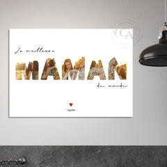 Affiche personnalisée "La meilleure Maman du monde"