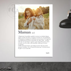 Affiche définition du mot "Maman"