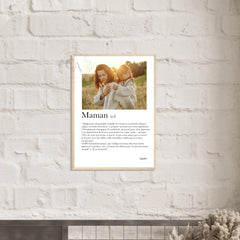 Affiche définition du mot "Maman"