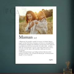 Affiche définition du mot "Maman"