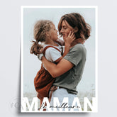 Affiche personnalisée "La meilleure Maman" et une grande photo