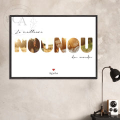Affiche cadeau personnalisée "Nounou" avec photos