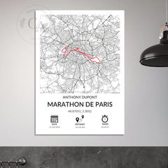 Affiche personnalisée course à pied - Idée cadeau running