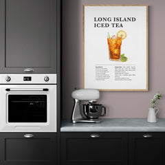 Affiche décorative cocktail Long island iced tea - Créations d'Agathe