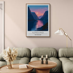 Affiche décorative Fjordland la nuit - Créations d'Agathe
