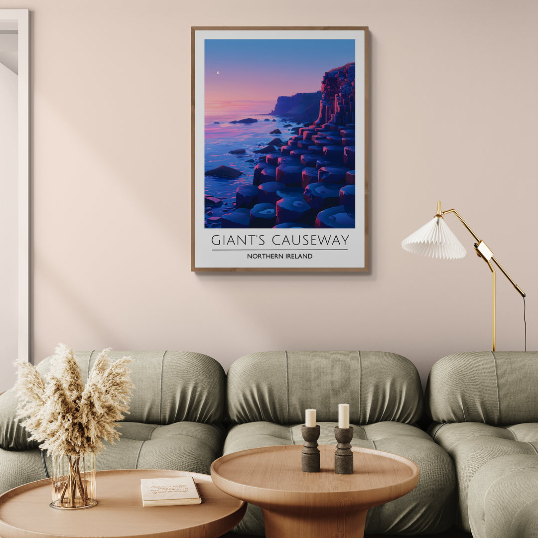 Affiche décorative Giant's Causeway la nuit - Créations d'Agathe