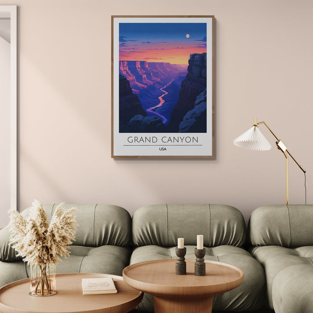 Affiche décorative Grand Canyon la nuit - Créations d'Agathe