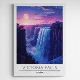 Affiche décorative Victoria Falls la nuit - Créations d'Agathe