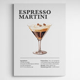 Affiche décorative cocktail Dry Martini