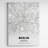 Affiche carte de berlin