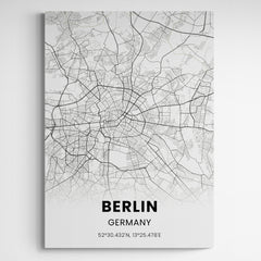 Affiche carte de berlin
