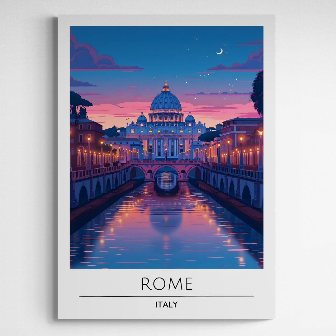 Affiche décorative Rome la nuit - Créations d'Agathe