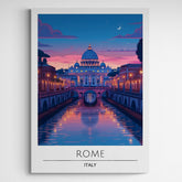 Affiche décorative Rome la nuit - Créations d'Agathe