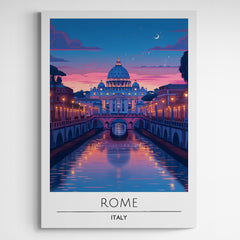 Affiche décorative Rome la nuit - Créations d'Agathe