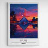 Affiche décorative Paris la nuit - Créations d'Agathe