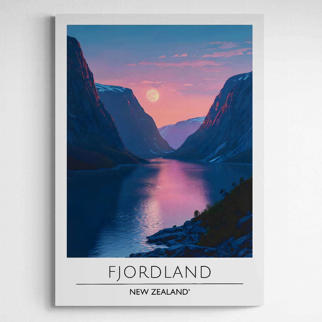 Affiche décorative Fjordland la nuit - Créations d'Agathe