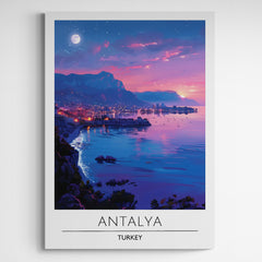 Affiche décorative Antalya la nuit - Créations d'Agathe
