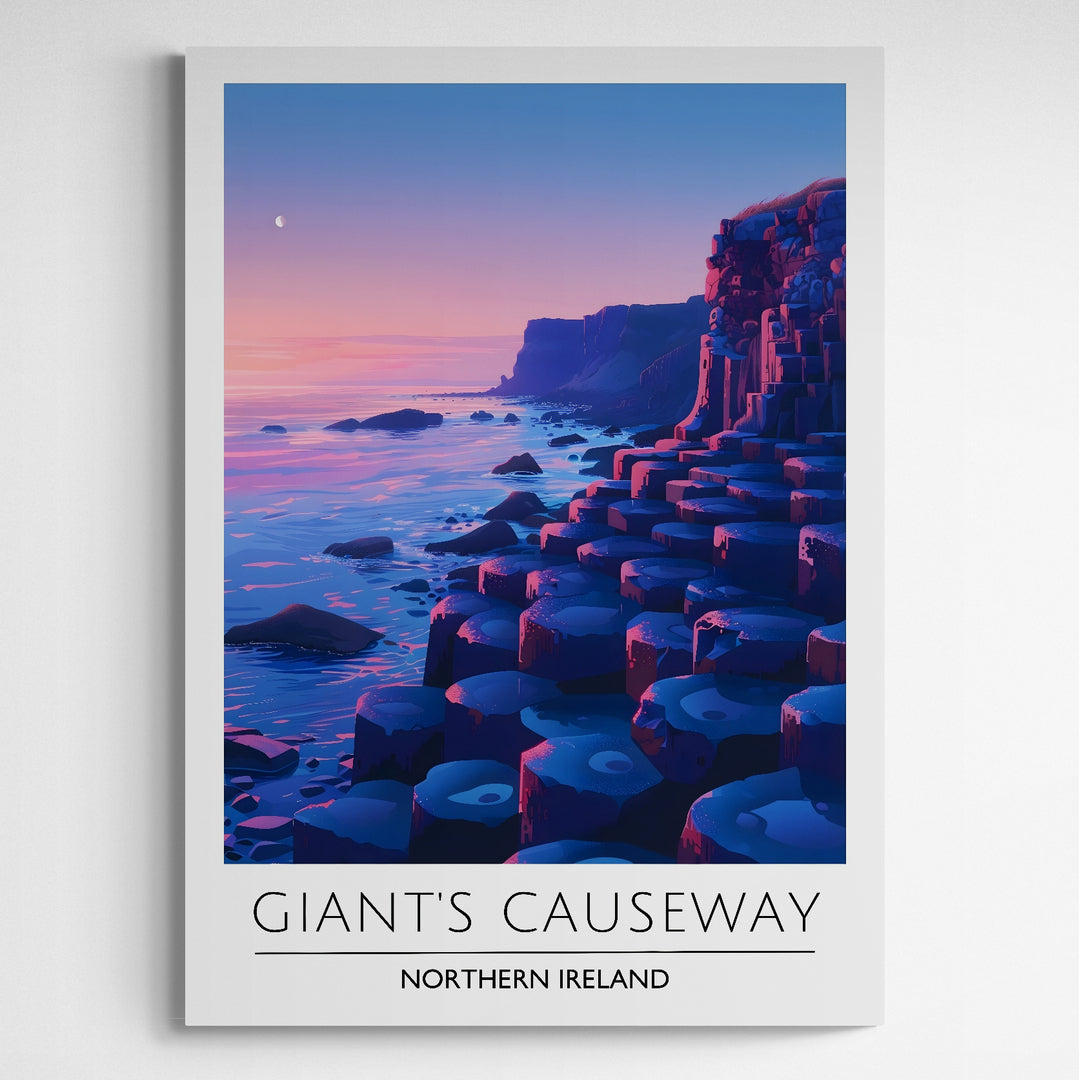 Affiche décorative Giant's Causeway la nuit - Créations d'Agathe