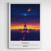Affiche décorative Tour Eiffel la nuit - Créations d'Agathe