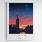 Affiche décorative Londres la nuit - Créations d'Agathe