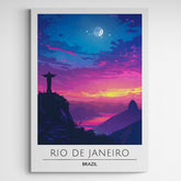 Affiche décorative Rio de Janeiro la nuit - Créations d'Agathe
