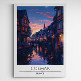Affiche décorative Colmar la nuit - Créations d'Agathe
