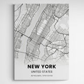 Affiche carte de New York