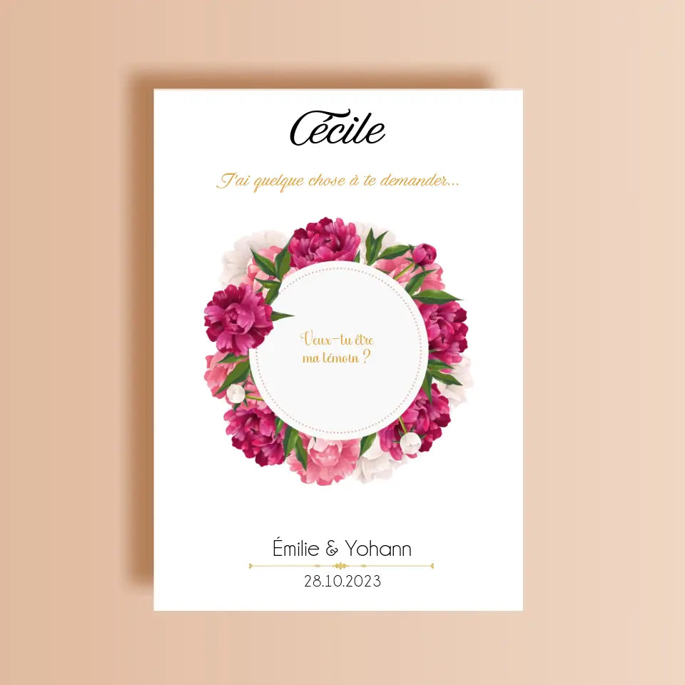 Carte à gratter personnalisée