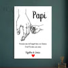 Affiche pour Papi avec un poème