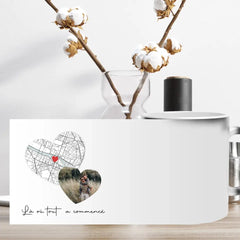 Tasse magique personnalisé "Là où tout a commencé" avec photo - Créations d'Agathe