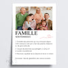 Affiche personnalisée définition de famille - Créations d'Agathe