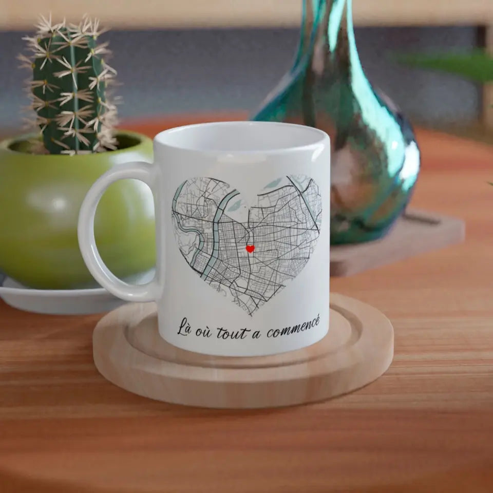 Tasse magique personnalisé -  Là où tout a commencé - Créations d'Agathe