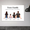 Affiche portrait de famille personnalisable avec personnages - Créations d'Agathe