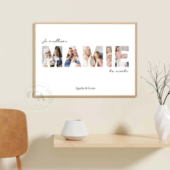 Affiche personnalisée "La meilleure Mamie du monde"