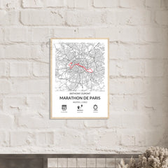 Affiche personnalisée course à pied - Idée cadeau running