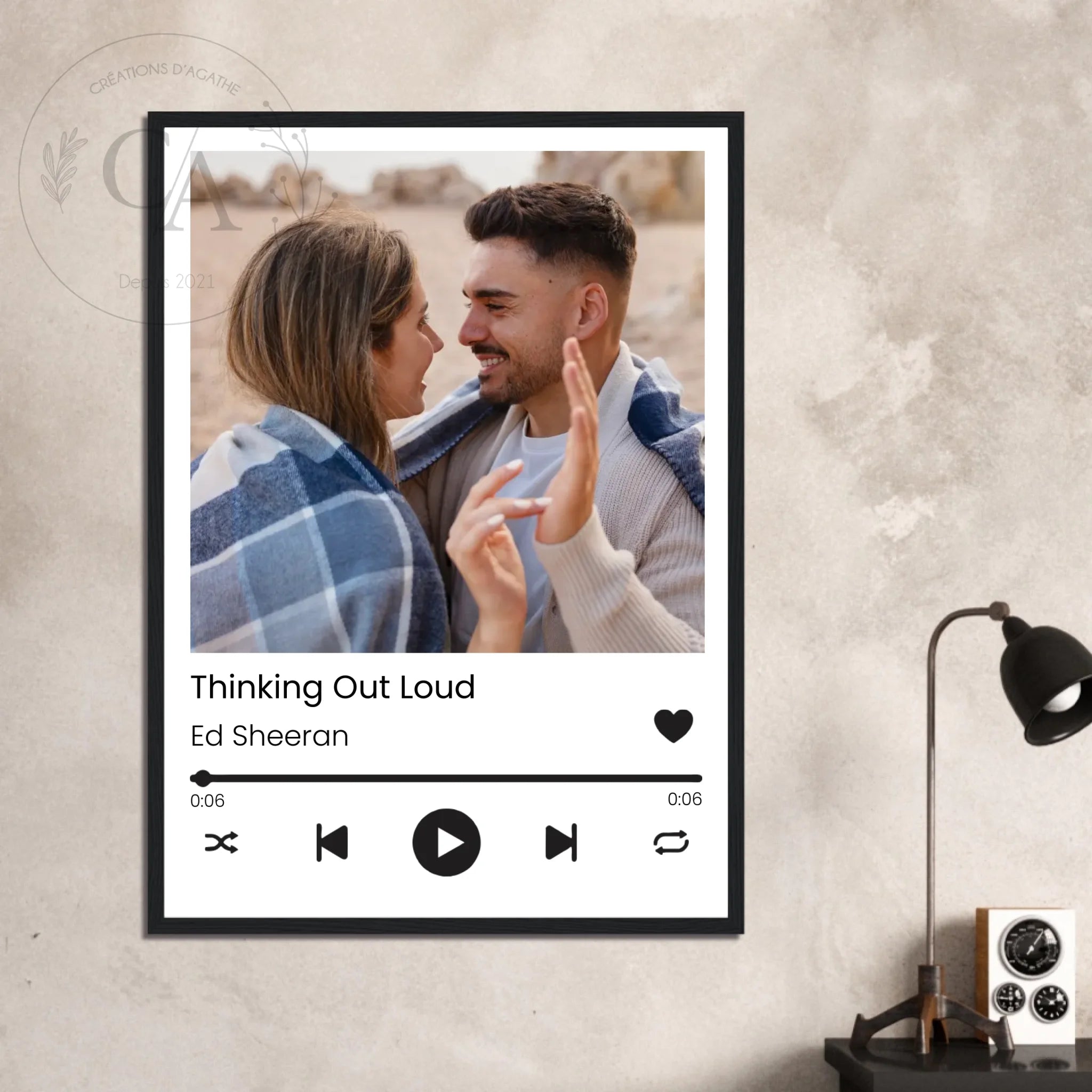Affiche personnalisée Spotify - Lecteur de musique - Créations d'Agathe