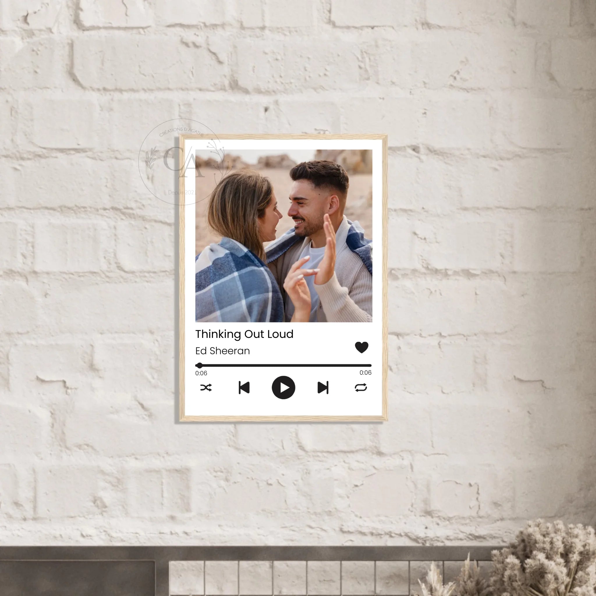 Affiche personnalisée Spotify - Lecteur de musique - Créations d'Agathe