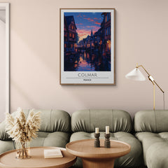 Affiche décorative Colmar la nuit