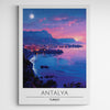 Affiche décorative Antalya la nuit