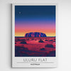 Affiche décorative Uluru Flat la nuit