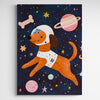 Affiche pour enfants - Chien dans l'espace - Créations d'Agathe