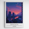 Affiche décorative Bangkok la nuit