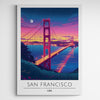 Affiche décorative San Francisco la nuit