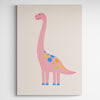 Affiche pour enfants - Girafe rose vintage - Créations d'Agathe