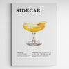 Affiche décorative cocktail Sidecar