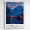 Affiche décorative Hallstatt la nuit